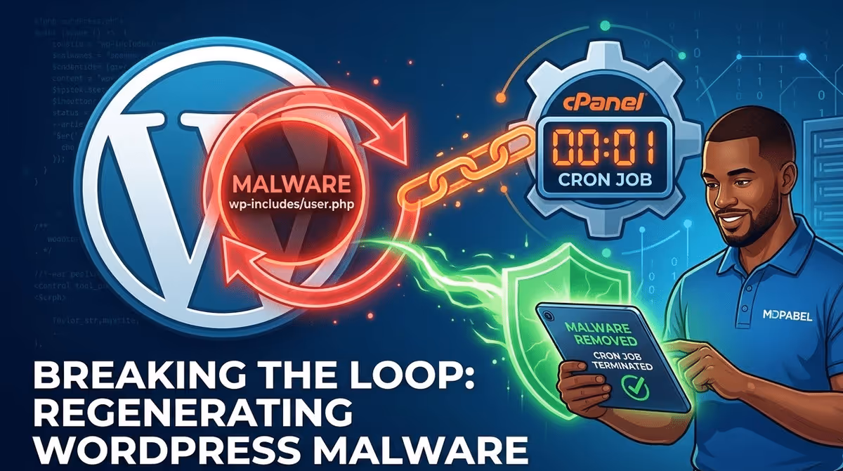 regenerating WordPress malware