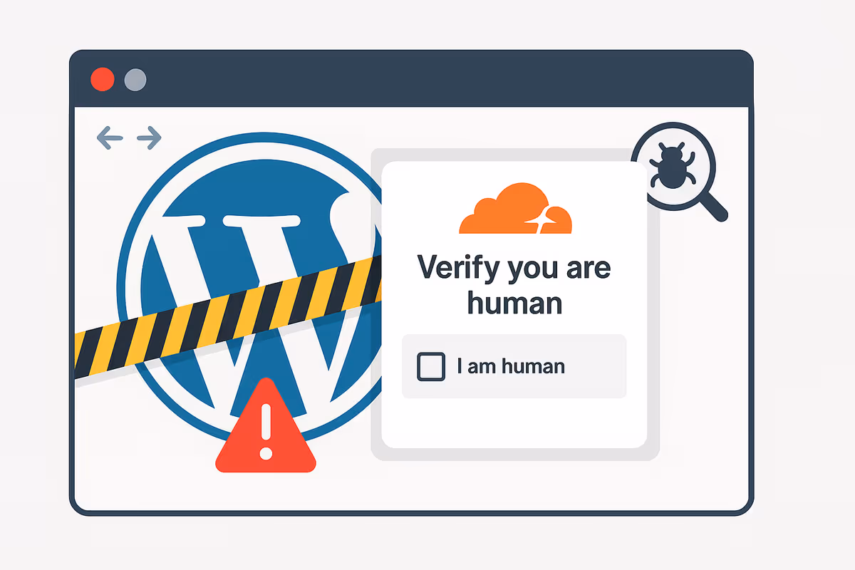 WordPress Hacked: Fake Cloudflare “Verify You Are Human” — A Malware Removal Case Study
